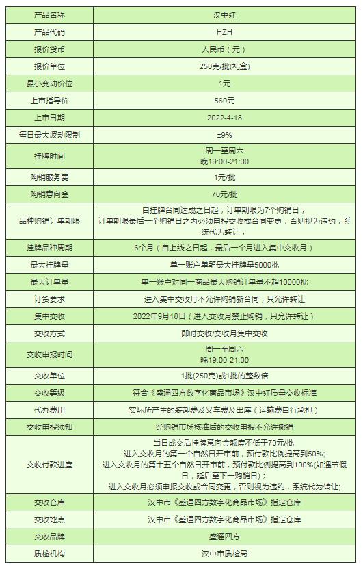 盛通四方汉中红